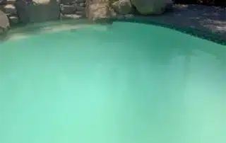 swimming pool with cloudy water
