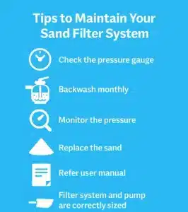 Tips To Maintain Your Sand Filter System 266x300